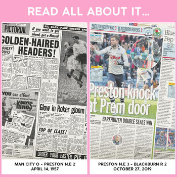 Preston North End Personalised Football Gift Pne Newspaper History Book, 11 of 12