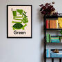 Favourite Colour Green Children's Fine Art Print, thumbnail 1 of 3