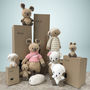 Personalised Hand Knitted Kangaroo Teddy Bear, thumbnail 6 of 8