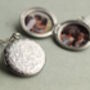 Silver Flower Locket Necklace, thumbnail 6 of 10