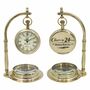 Custom Engraved Rotating Balance Desk Clock – 24th Birthday And Father's Day Keepsake Gift, thumbnail 1 of 12