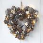 Heart Woodland And Stars LED Wreath, thumbnail 1 of 3