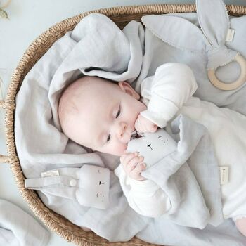 Organic Cotton Baby Comforter Bear, 2 of 8