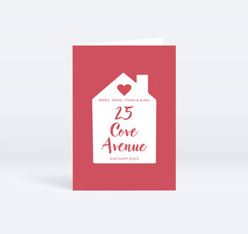 Home Address Personalised Greeting Card, 3 of 12