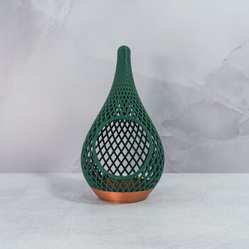 Teardrop Planter | Copper And Forest Green, 6 of 6