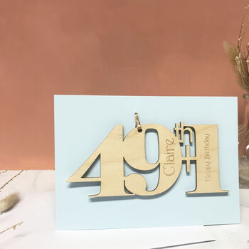 Personalised 49+One Birthday Card, 3 of 4