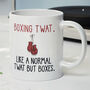 Novelty Funny And Rude 'Boxing Twat' Gift Mug, thumbnail 1 of 4