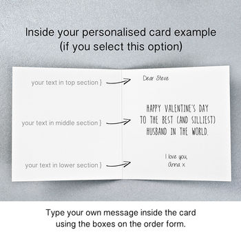 Personalised I Love Your Stupid Face Card, 2 of 2
