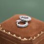 Sterling Silver Double Sided Cz Huggie Hoops, thumbnail 1 of 12