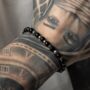 Mens Bracelet Black Onyx Bead Bracelet Chain, thumbnail 4 of 12