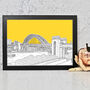 The Tyne Bridge Newcastle Drawing Art Print, thumbnail 9 of 10
