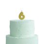 Gold Glitter Number Six Birthday Cake Candle, thumbnail 2 of 2