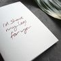 'I'd Shave My Legs For You' Rose Gold Foil Love Card, thumbnail 2 of 4