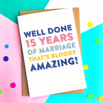 Personalised Good Going Anniversary Greeting Card, 3 of 4