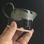 Ceramic Loop Handle Mini Jugs 180ml 6floz Capacity With Splash Design, thumbnail 3 of 12