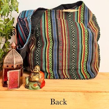 Bohemian Patchwork Shoulder Bag Mushroom Print, 6 of 11