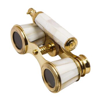 Brass Opera Glasses With Mother Of Pearl, 4 of 7