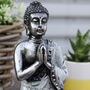 Buddha Candle Holder White Medium, thumbnail 3 of 7