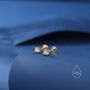 Sterling Silver Four Prong Cz Earrings, thumbnail 4 of 12