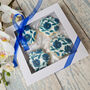 Blue Floral Biscuits Luxury Gift Box, Eight Pieces, thumbnail 4 of 6