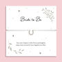 Bride To Be Horseshoe Bracelet Gift, thumbnail 1 of 7