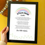 Personalised Pet Cat Memorial Poem Print, thumbnail 1 of 5