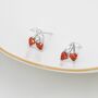 Cherry Stud Earrings, thumbnail 5 of 12