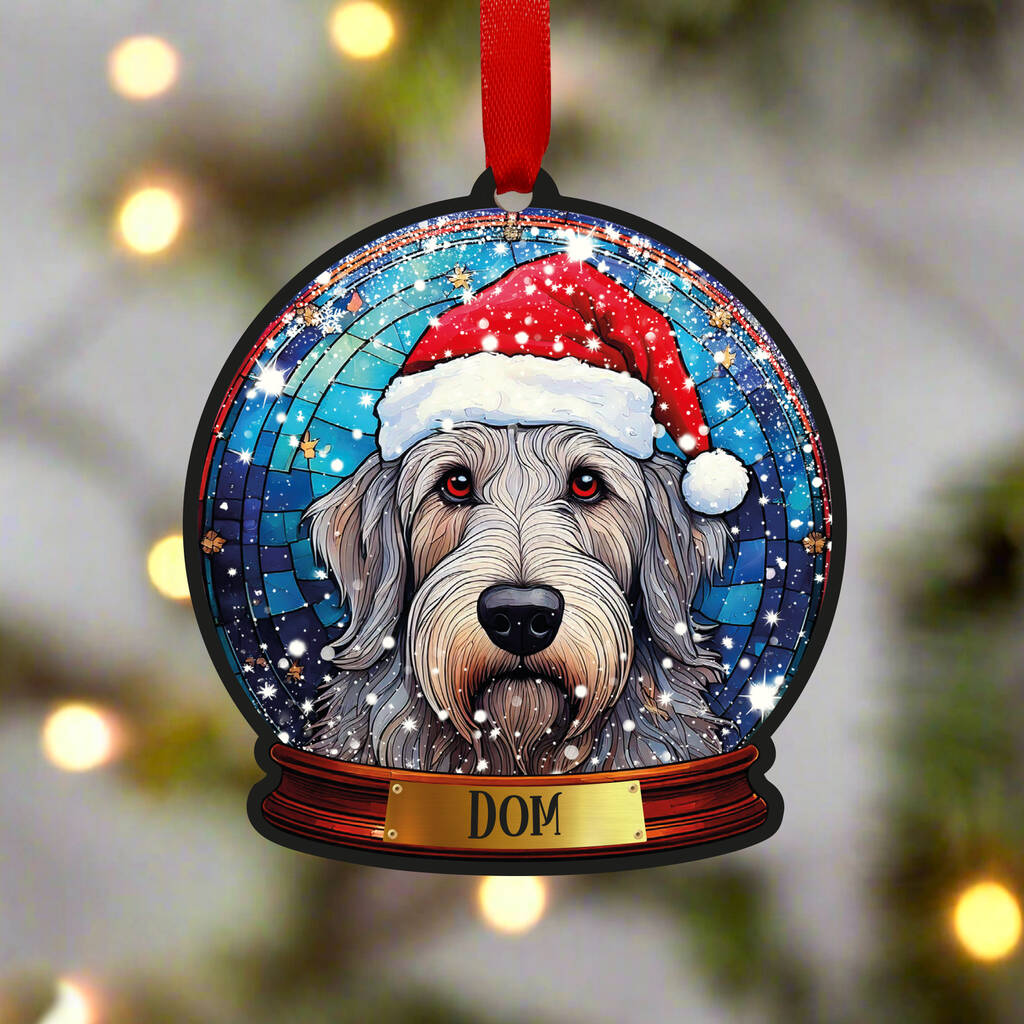 Irish Wolfhound Dog Tree Decoration, 1 of 2