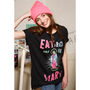 Eat Drink And Be Mary Women's Christmas T Shirt, thumbnail 4 of 8