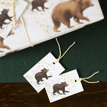 'Wandering Bears' Luxury, Recycled Wrapping Paper Pack, 6 of 10