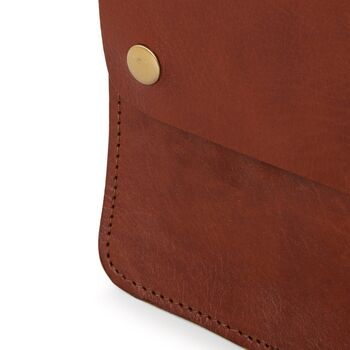 Small Leather Crossbody Messenger Bag, 2 of 11