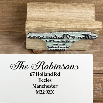 Personalised Address Stamp ~ Calligraphy, 7 of 8