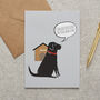 Black Labrador New Home Card, thumbnail 1 of 2