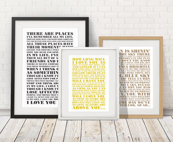 Personalised 'First Dance' Song Print, 11 of 12
