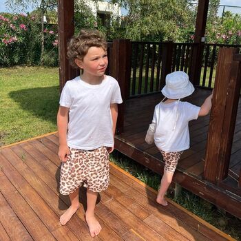 Matching Family Men's Leopard Swimshorts, 2 of 6
