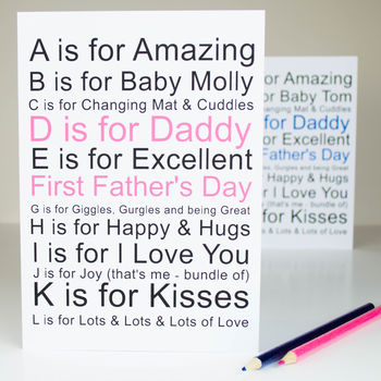 1st Fathers Day Card Personalised, 2 of 10