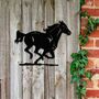 Rusted Metal Horse Running Horse Wall Art Decor, thumbnail 4 of 10