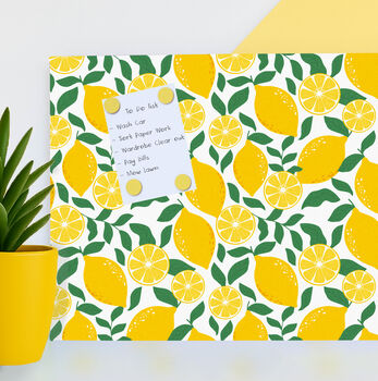 White Lemon Magnetic Noticeboard, 2 of 2