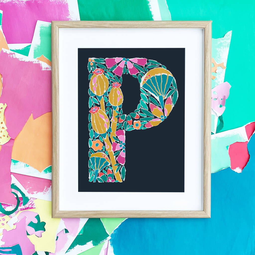 Letter P Original Artwork By jessica graham