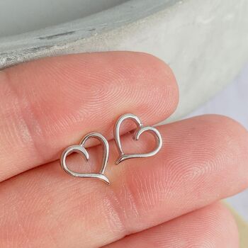 Cut Out Heart Earrings, Will You Be My Valentine, 3 of 5