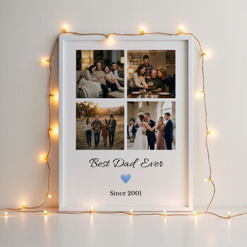 Personalised Best Dad Photo Collage Frame, 6 of 7