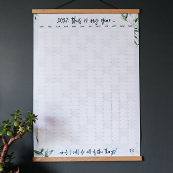2027 Botanical Wall Planner 'This Is My Year', 3 of 11