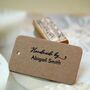 Handmade By Heart Personalised Rubber Stamp, thumbnail 2 of 4