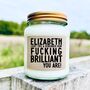 Fucking Brilliant Personalised Candle, thumbnail 4 of 9