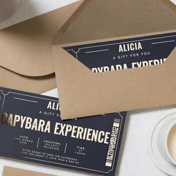Personalised Capybara Experience Gift Voucher For Her, 6 of 8
