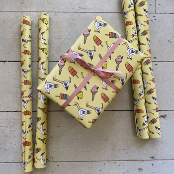 Seagulls And Ice Cream Wrapping Paper, 4 of 4