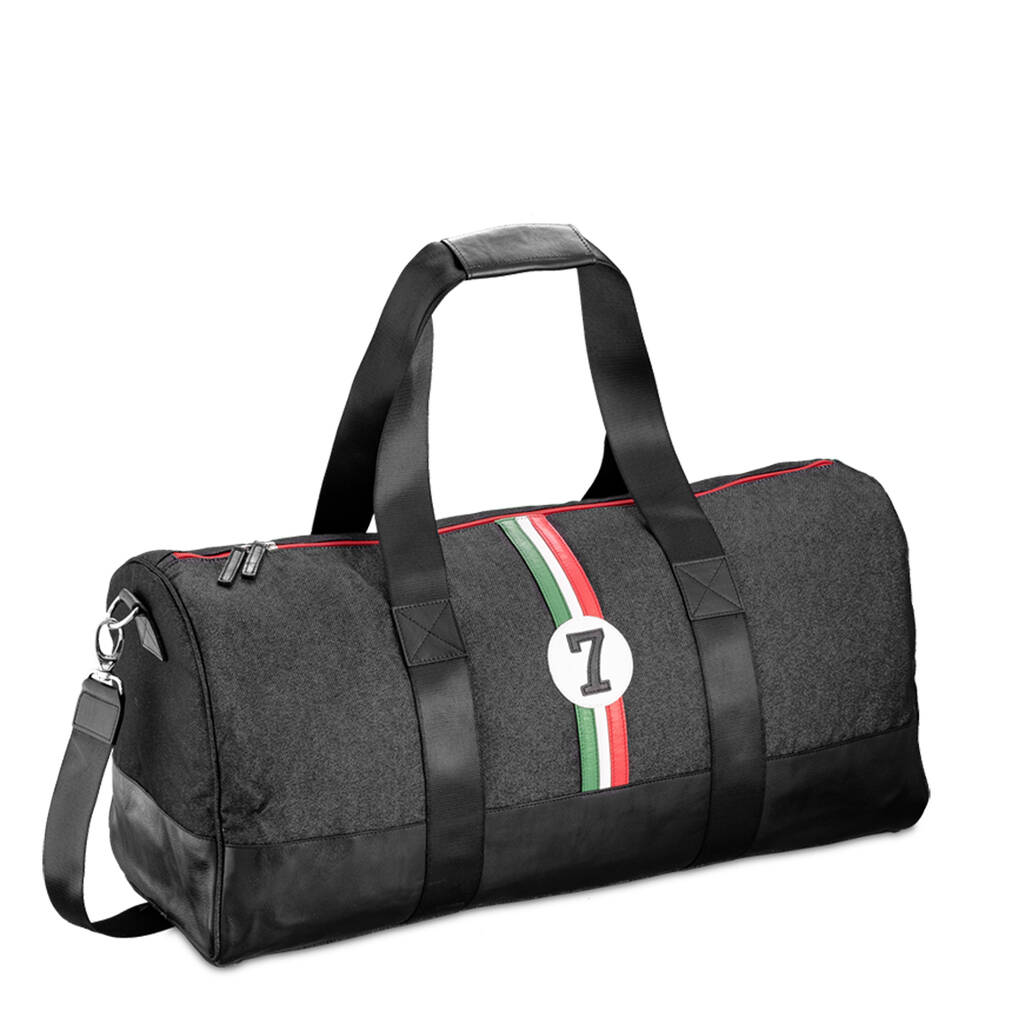 Upcycled Racing Car Weekend Bag By Me and My Car | notonthehighstreet.com
