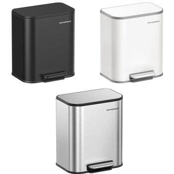 20 L Steel Waste Bin With Soft Close Lid And Pedal, 9 of 9