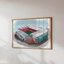 Manchester United Old Trafford Football Art Print, thumbnail 1 of 3
