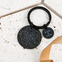 Star Map Memorable Date Black Steel Keyring, thumbnail 5 of 11